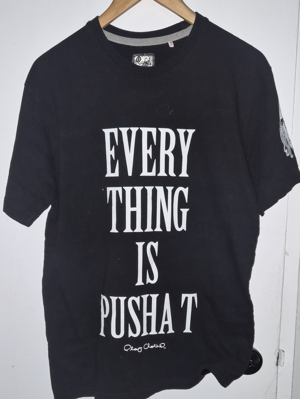 Black 'Everything Is Pusha T' Graphic Tee